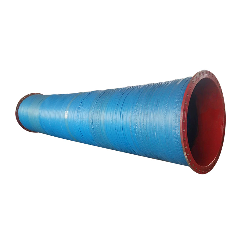 ကြီးမားသော Diameter Flanged Hose Rubber Tube